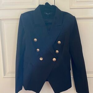 Beulah Black Blazer with Gold Buttons